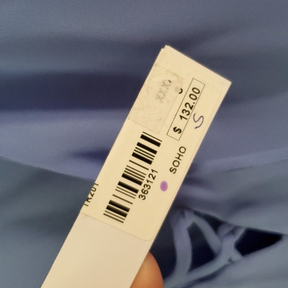 Three Eighty Two Babydoll Laced Neck Top Sz S - Picture 5 of 9